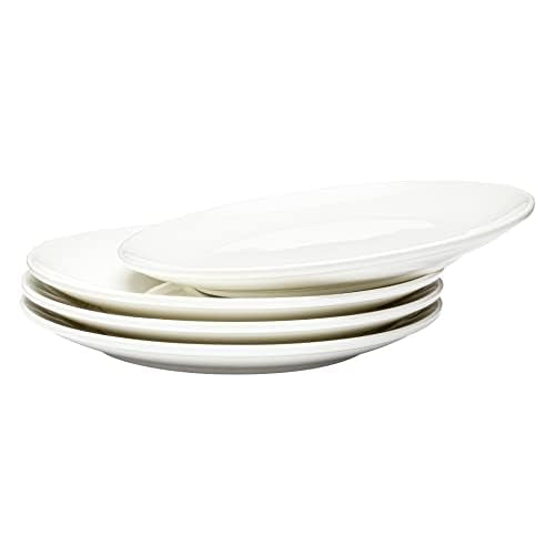 Vikko Ceramic Dinner Plates – Stackable White Plates