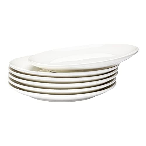 Vikko Ceramic Dinner Plates – Stackable White Plates