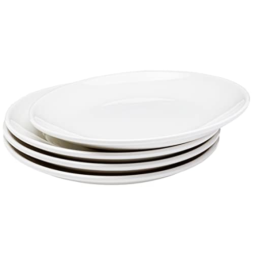 Vikko Ceramic Dinner Plates – Stackable White Plates