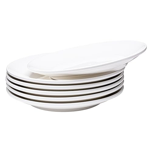 Vikko Ceramic Dinner Plates – Stackable White Plates