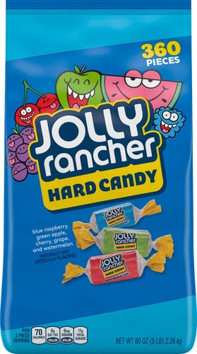 JOLLY RANCHER Assorted Fruit Flavored Hard Candy Bulk Bag, 5 lb