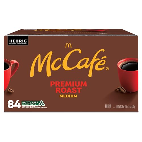 McCafe Premium Medium Roast K-Cup Coffee Pods, Premium Roast, 84 Count