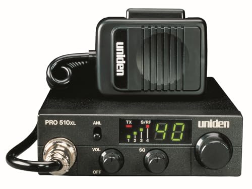 Uniden PRO505XL 40-Channel CB Radio. Pro-Series, Compact Design. Public Address (PA) Function. Instant Emergency Channel 9, External Speaker Jack, Large Easy to Read Display. - Black