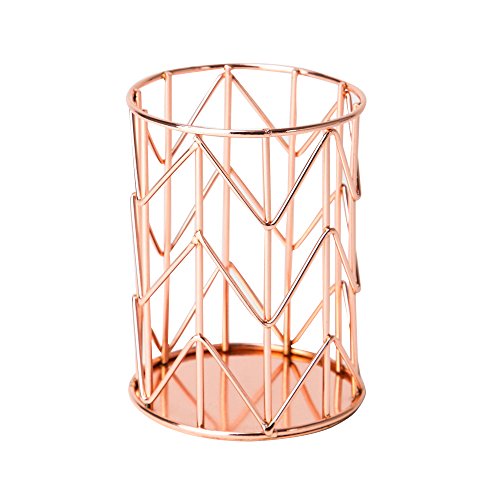 U Brands Hanging File Desk Organizer, Wire Metal, Gold - 894U02-06