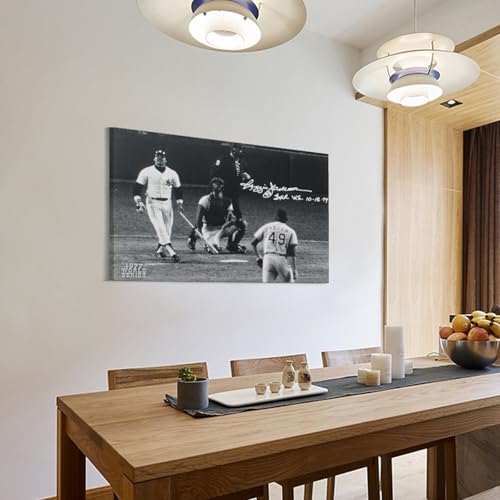 CENSO Reggie Jackson Baseball Canvas Poster Wall Art 12x18inch(30x45cm) Living Room Bedroom Office Kitchen Dining Room Bathroom