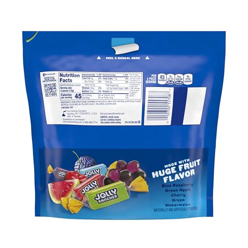 JOLLY RANCHER Assorted Fruit Flavored Hard Candy Bulk Bag, 5 lb