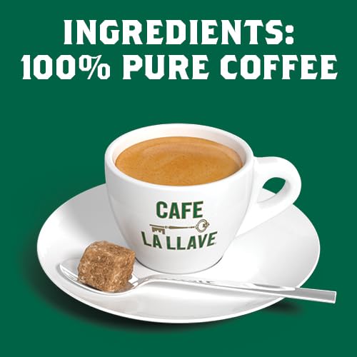 Cafe La Llave Espresso Pods: 40 Recyclable Aluminum Pods, Intensity 11 - Dark Roast Latin-Style Coffee, Compatible with Nespresso Original Line Machines - Bold, Rich Flavor