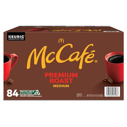 McCafe Premium Medium Roast K-Cup Coffee Pods, Premium Roast, 84 Count