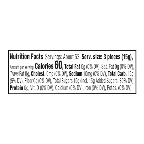 Brach's Bobs Sweet Stripes Soft Peppermint Candy, Individually Wrapped Pieces, 3.9 lb Tub (350 Count)