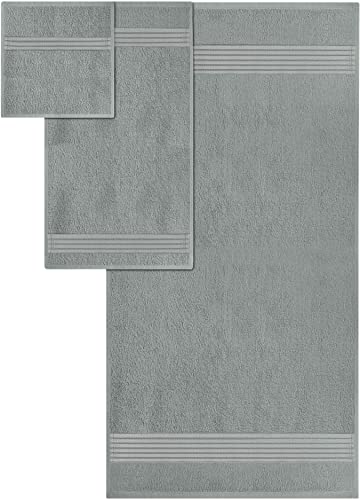Utopia Towels - 600 GSM 8-Piece Premium Towel Set, 2 Bath Towels, 2 Hand Towels and 4 Washcloths -100% Ring Spun Cotton - Machine Washable, Super Soft and Highly Absorbent (Beige)