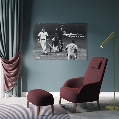 CENSO Reggie Jackson Baseball Canvas Poster Wall Art 12x18inch(30x45cm) Living Room Bedroom Office Kitchen Dining Room Bathroom