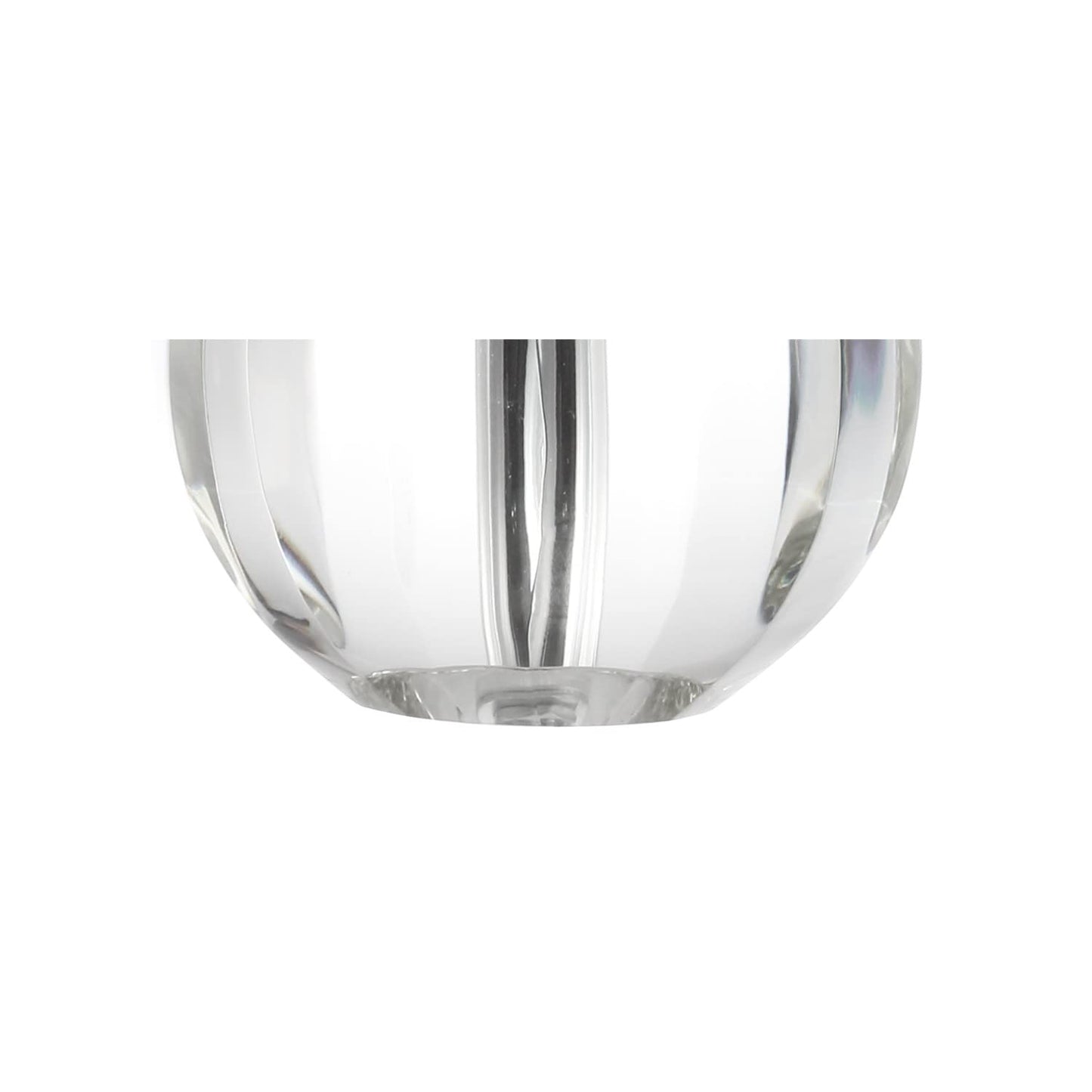 JONATHAN Y JYL2079A Goddard 16" Kristallkugel/Metall LED-Tischlampe, glamouröse Übergangs-Nachttischlampe für Schlafzimmer, Wohnzimmer, Büro, College, Bücherregal, LED-Glühbirne enthalten, klar