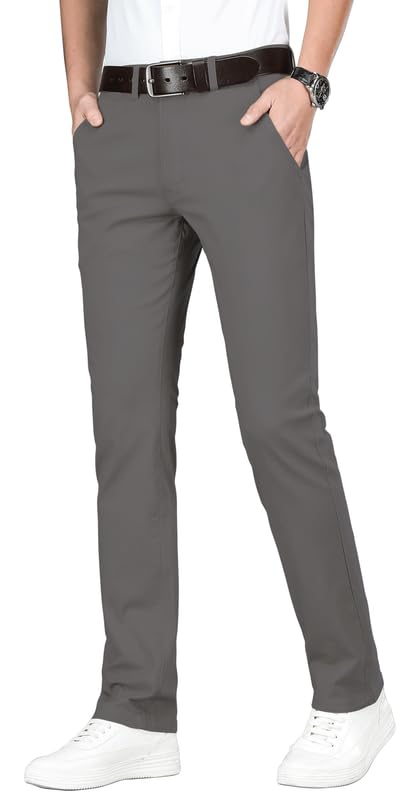 ESSYSHE Men’s Slim Fit Chino Pants Stretch Casual Khaki Pants for Men