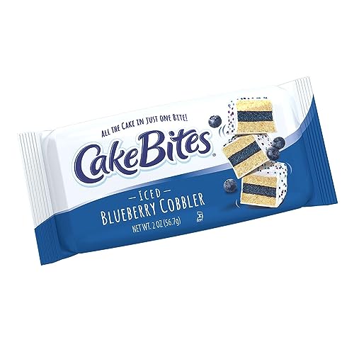 The Original Cakebites by Cookies United, Grab-and-Go Bite-Sized Snack (Classic Italian Rainbow, 8 Pack)