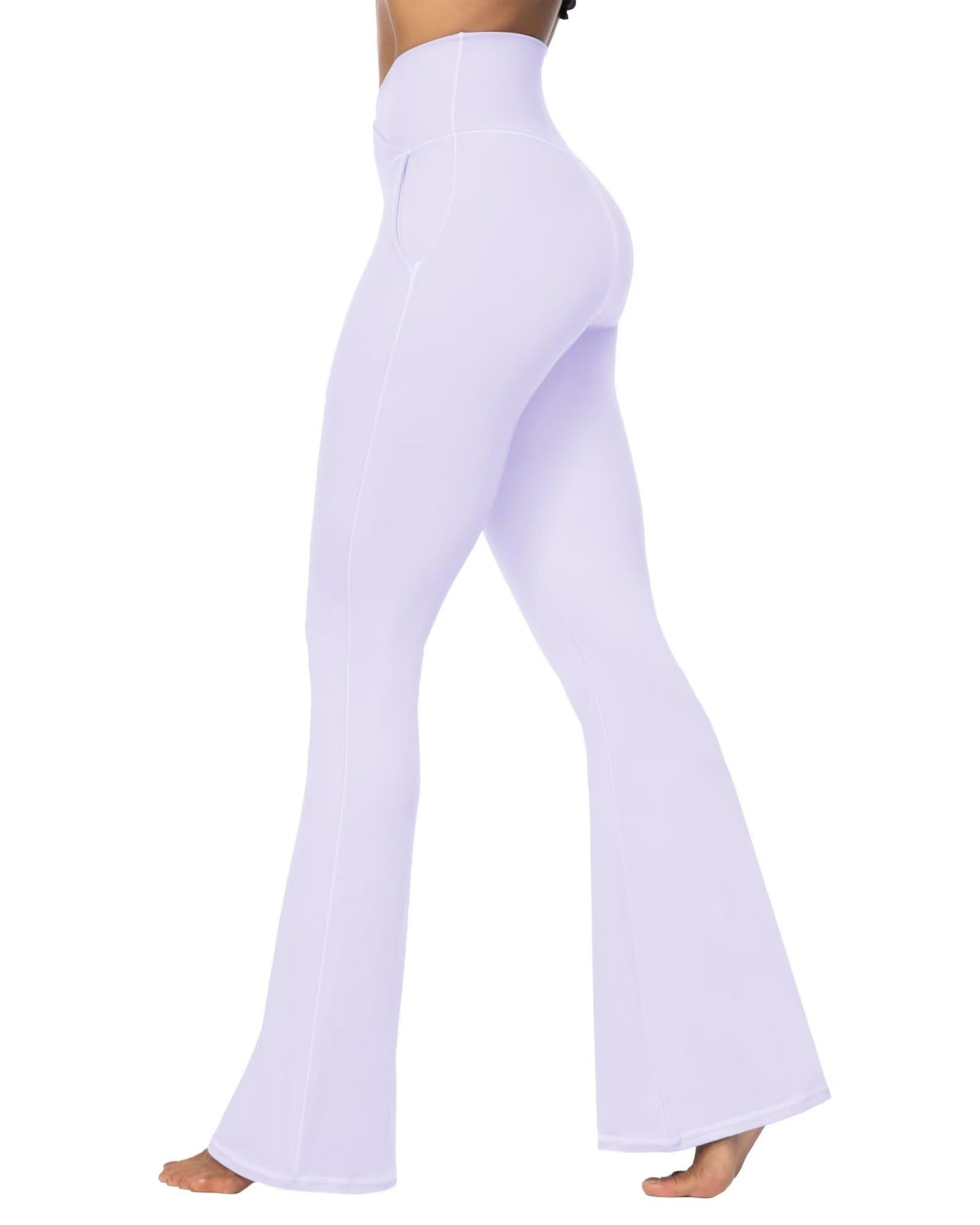 Legging évasé Sunzel pour femme avec poches, pantalon de yoga croisé avec contrôle du ventre, taille haute et jambe large