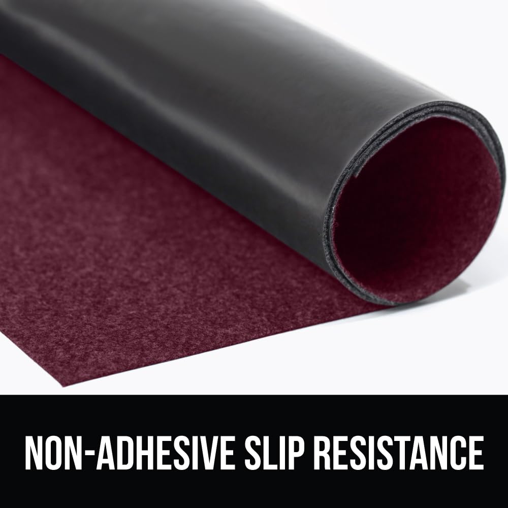 Gorilla Grip LeakGuard, nicht klebende Unterspülmatte für Küchenschränke, 24 x 40, wasserdichte, schnell trocknende Regaleinlage, langlebige, saugfähige Filzmatten für Badezimmerwaschbecken, Schränke, Kommoden, Damast, Taupe-Creme