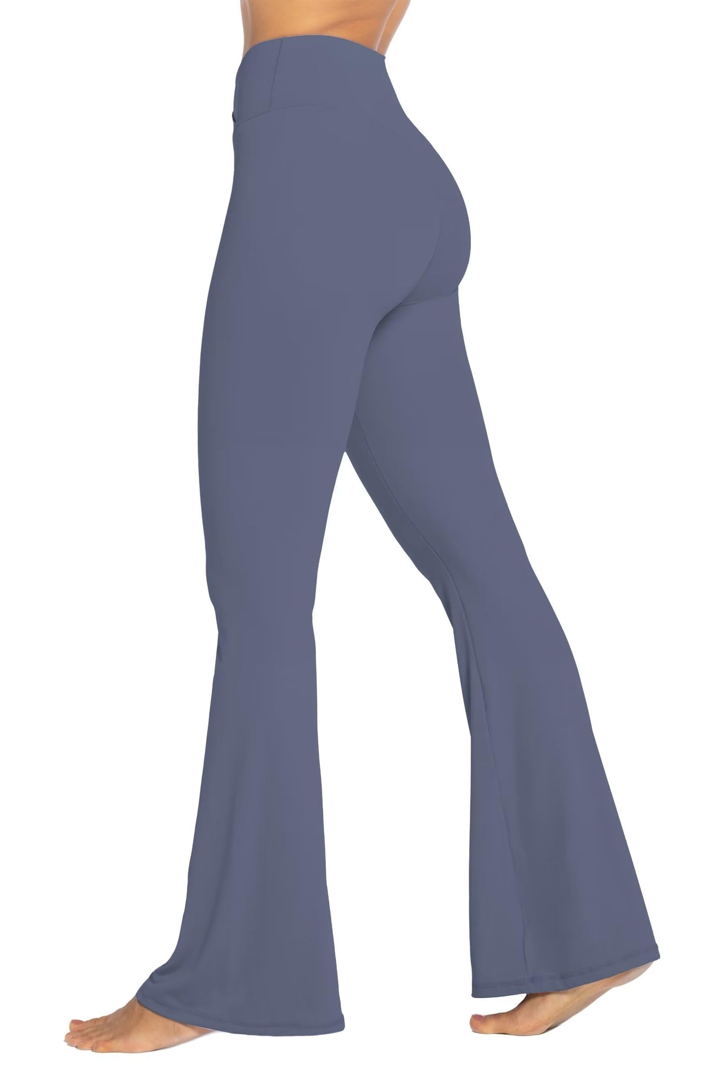 Sunzel Womens Flare Leggings No Front Seam Flare Yoga Pants with Tummy Control Crossover High Waist and Wide Leg
