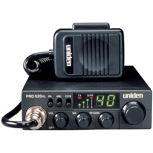 Uniden PRO505XL 40-Channel CB Radio. Pro-Series, Compact Design. Public Address (PA) Function. Instant Emergency Channel 9, External Speaker Jack, Large Easy to Read Display. - Black