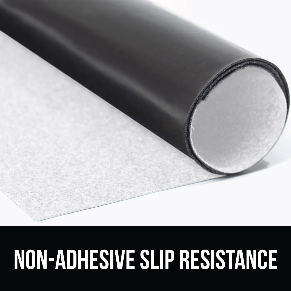Gorilla Grip LeakGuard, nicht klebende Unterspülmatte für Küchenschränke, 24 x 40, wasserdichte, schnell trocknende Regaleinlage, langlebige, saugfähige Filzmatten für Badezimmerwaschbecken, Schränke, Kommoden, Damast, Taupe-Creme