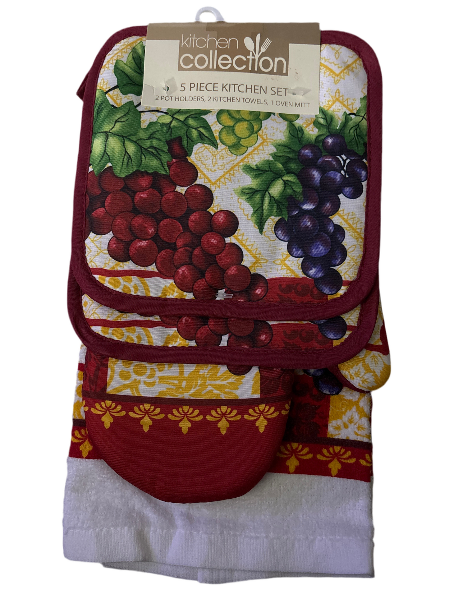 5-Piece Kitchen Set – Vineyard Theme (For Less Than You Guess)