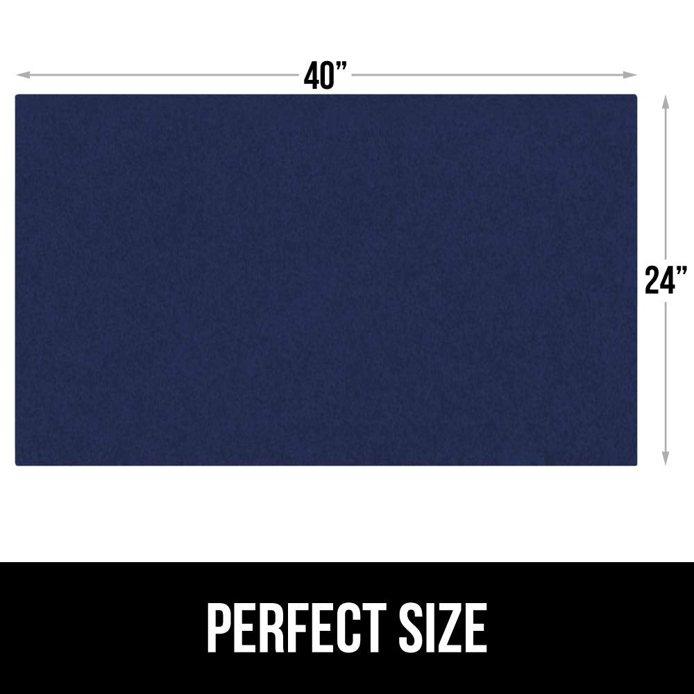 Gorilla Grip LeakGuard, nicht klebende Unterspülmatte für Küchenschränke, 24 x 40, wasserdichte, schnell trocknende Regaleinlage, langlebige, saugfähige Filzmatten für Badezimmerwaschbecken, Schränke, Kommoden, Damast, Taupe-Creme