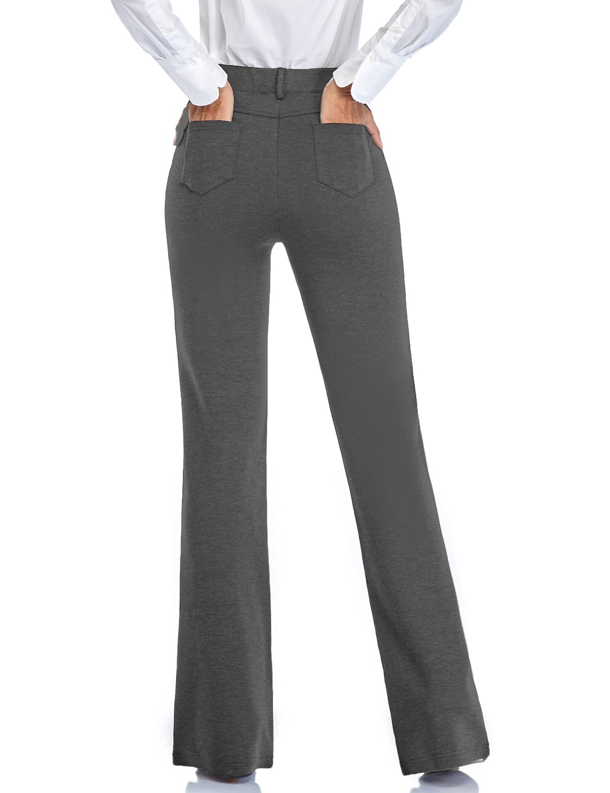 Pantalon extensible pour femme Tapata 28''/30''/32''/34'' avec poches, taille haute, petite, taille standard pour le travail au bureau