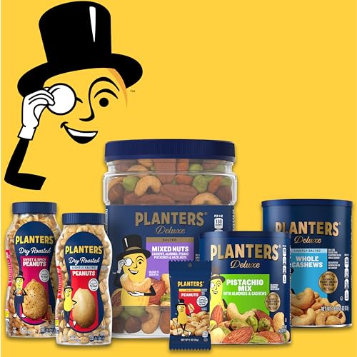 PLANTERS Pistachio Nuts Lovers Nut Mix with Pistachios no shell, Almonds & Cashews, Party Snacks, Plant-Based Protein, After School Snack, Bulk Nuts, Kosher 1lb 2.5oz