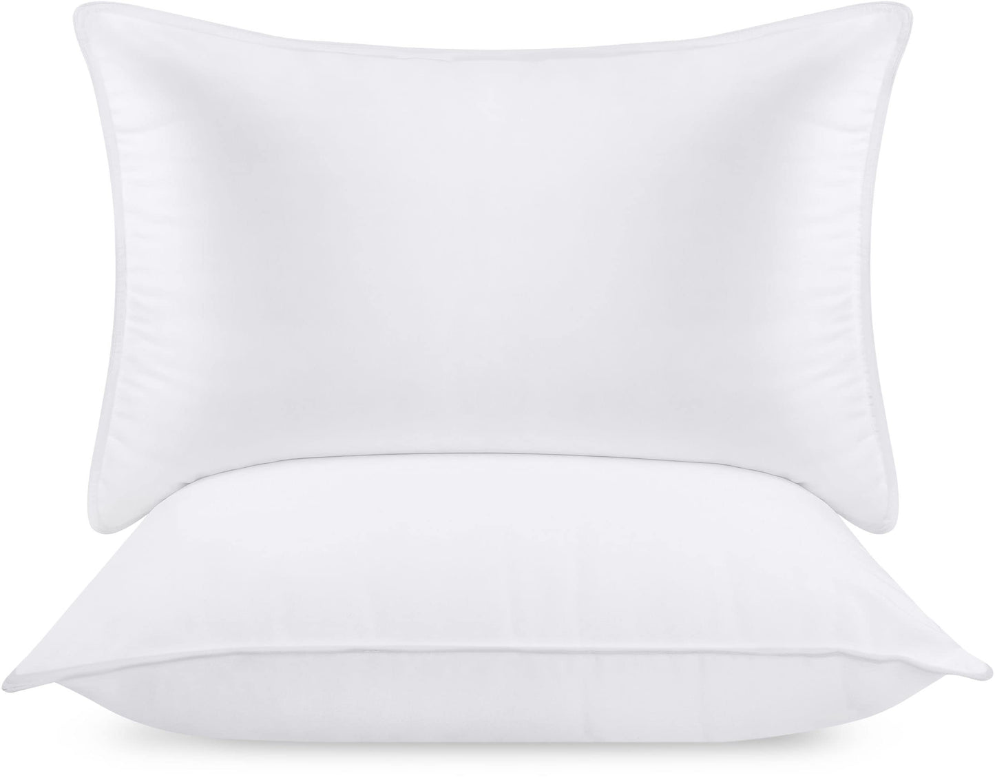 Utopia Bedding Bettkissen zum Schlafen (weiß), Queen Size, 2er-Set, Hotelkissen, Kühlkissen für Seiten-, Rücken- oder Bauchschläfer