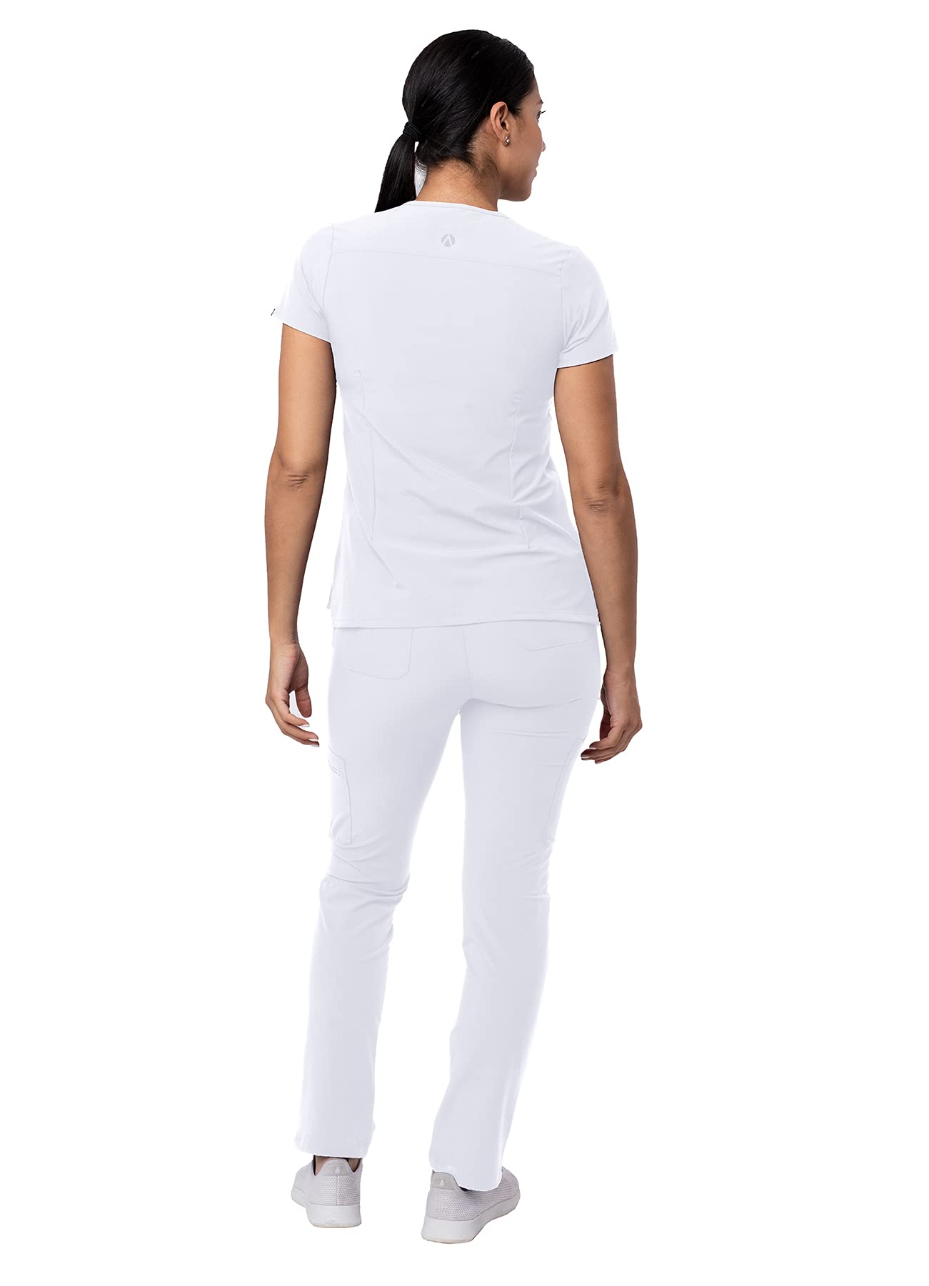 Ensemble de gommage Adar Addition Go-Basic pour femme - Haut de gommage slim à col en V et pantalon de gommage cargo skinny