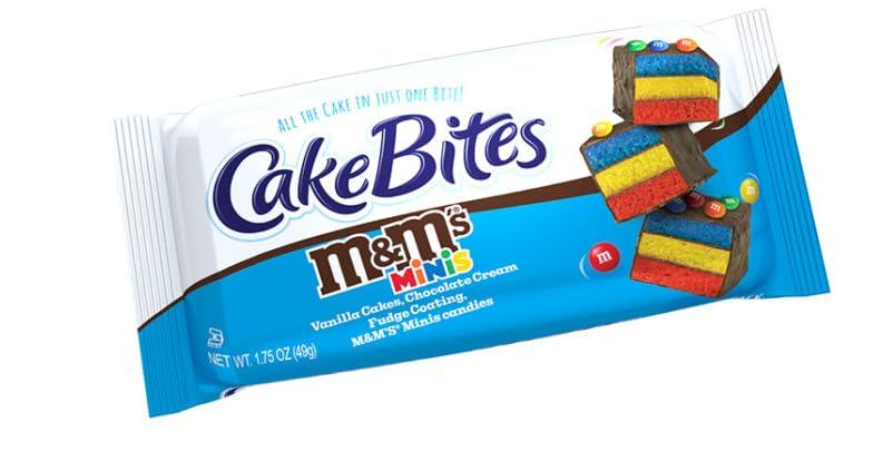 The Original Cakebites by Cookies United, Grab-and-Go Bite-Sized Snack (Classic Italian Rainbow, 8 Pack)