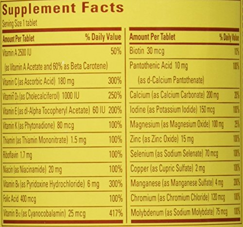 Nature Made Multivitamin für Sie ab 50 ohne Eisen, Multivitamin für Frauen zur täglichen Nährstoffunterstützung, Multivitamin für Frauen, 90 Tabletten, 90-Tage-Vorrat