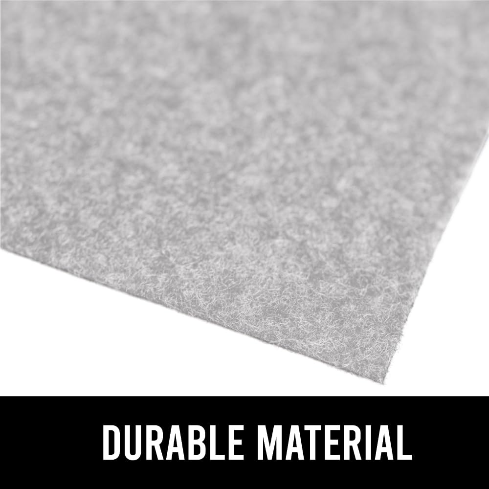 Gorilla Grip LeakGuard, nicht klebende Unterspülmatte für Küchenschränke, 24 x 40, wasserdichte, schnell trocknende Regaleinlage, langlebige, saugfähige Filzmatten für Badezimmerwaschbecken, Schränke, Kommoden, Damast, Taupe-Creme
