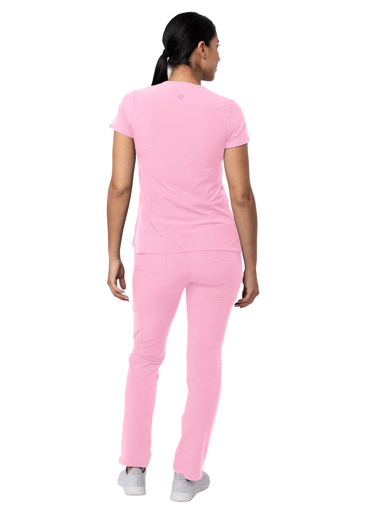 Ensemble de gommage Adar Addition Go-Basic pour femme - Haut de gommage slim à col en V et pantalon de gommage cargo skinny