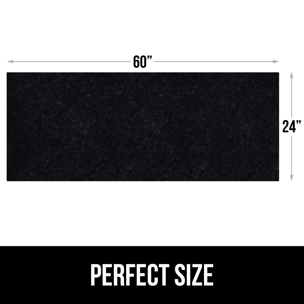 Gorilla Grip LeakGuard, nicht klebende Unterspülmatte für Küchenschränke, 24 x 40, wasserdichte, schnell trocknende Regaleinlage, langlebige, saugfähige Filzmatten für Badezimmerwaschbecken, Schränke, Kommoden, Damast, Taupe-Creme