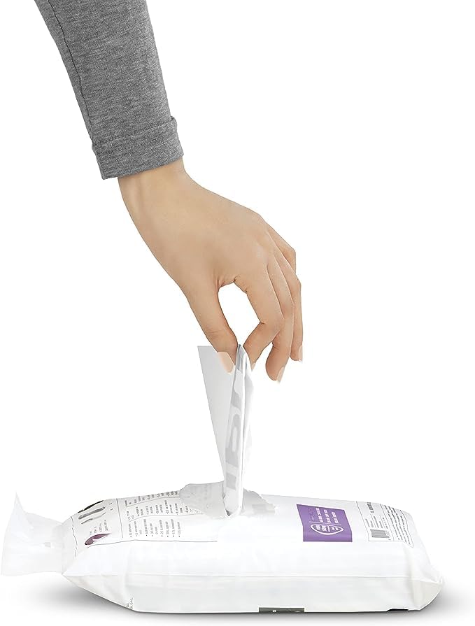 simplehuman Code H 60 Count, Genuine Custom Fit Liners, Drawstring Trash Bags in Dispenser Packs, 30-35 Liter / 8-9.2 Gallon, White