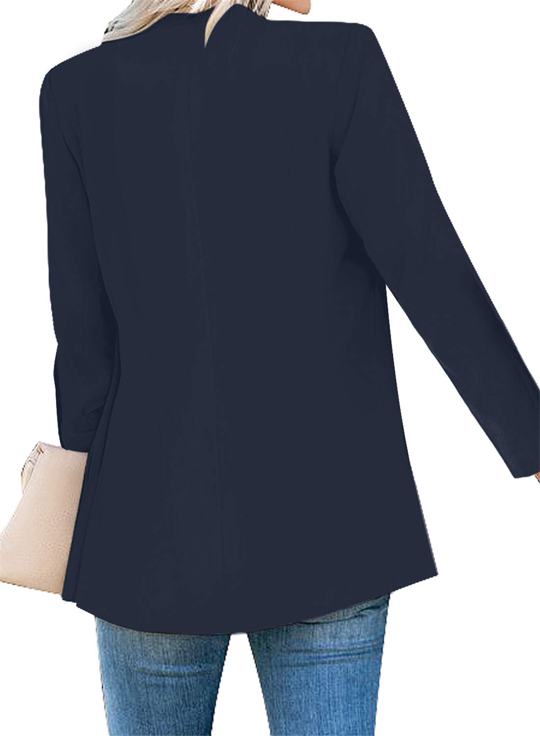 GRAPENT Damen Blazer mit offener Vorderseite, Business, Freizeit, Taschen, für die Arbeit im Büro