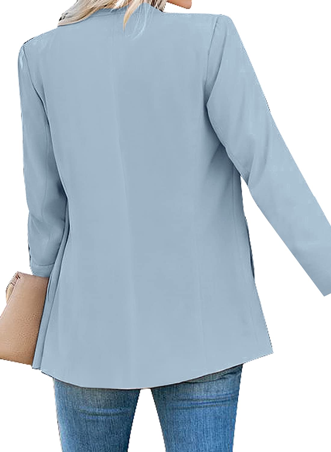 GRAPENT Damen Blazer mit offener Vorderseite, Business, Freizeit, Taschen, für die Arbeit im Büro
