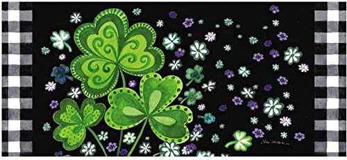 Evergreen Sassafras Bundle - Set mit 5 saisonalen austauschbaren Fußmatten für den Eingangsbereich | Für drinnen und draußen | 22 x 10 Zoll große Fußmatten und 28 x 16 Zoll großes Tablett | Rutschfeste Rückseite | Niedriges Profil | Heimdekor