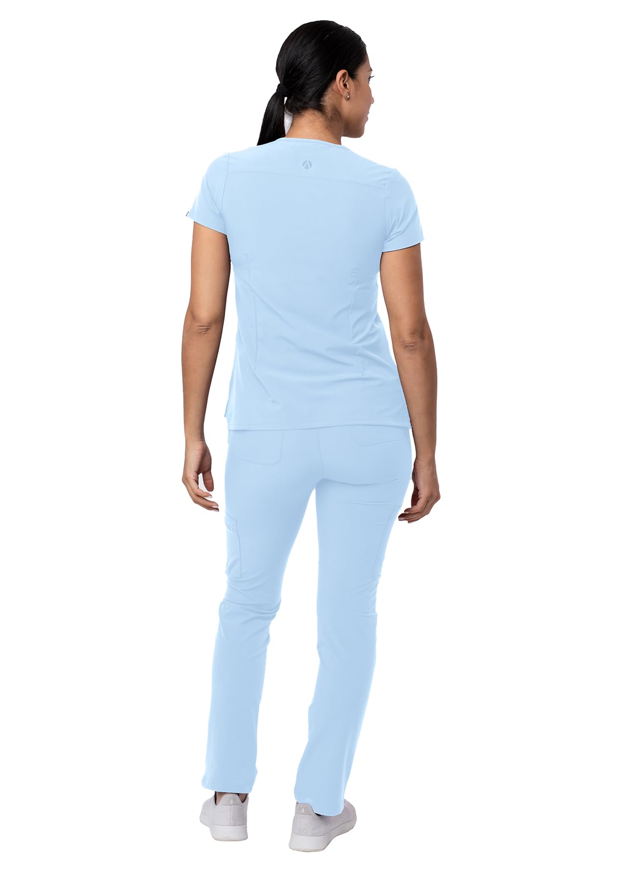 Ensemble de gommage Adar Addition Go-Basic pour femme - Haut de gommage slim à col en V et pantalon de gommage cargo skinny