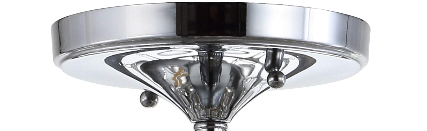 JONATHAN Y JYL9030B Toronto 16" Metall/Kristall LED Deckenleuchte, zeitgenössisch, modern, Übergangsstil, elegant, für Büro, Wohnzimmer, Familienzimmer, Esszimmer, Schlafzimmer, Flur, Foyer, Chrom