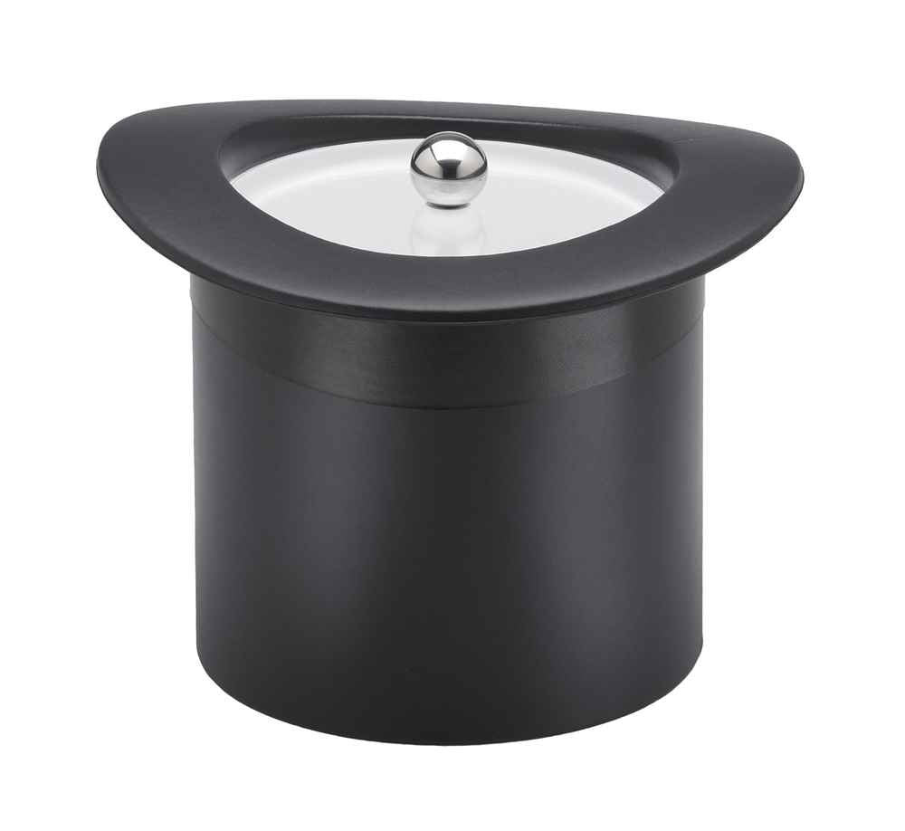 Kraftware Top Hat Ice Bucket - White Band, 3 Quart Ice Bucket Champagne Wine Bottle Cooler