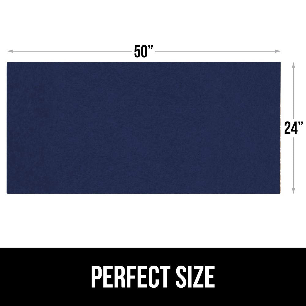 Gorilla Grip LeakGuard, nicht klebende Unterspülmatte für Küchenschränke, 24 x 40, wasserdichte, schnell trocknende Regaleinlage, langlebige, saugfähige Filzmatten für Badezimmerwaschbecken, Schränke, Kommoden, Damast, Taupe-Creme