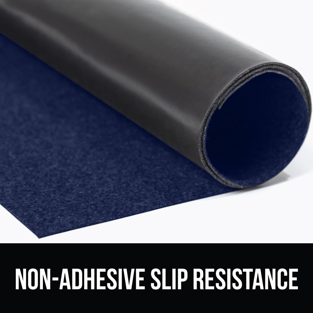 Gorilla Grip LeakGuard, nicht klebende Unterspülmatte für Küchenschränke, 24 x 40, wasserdichte, schnell trocknende Regaleinlage, langlebige, saugfähige Filzmatten für Badezimmerwaschbecken, Schränke, Kommoden, Damast, Taupe-Creme