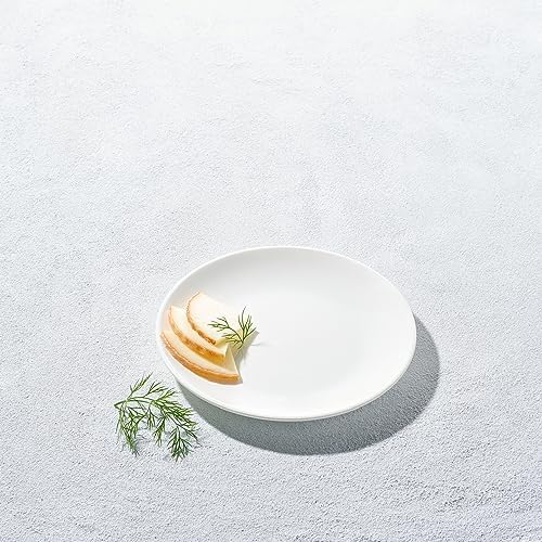 Vikko Ceramic Dinner Plates – Stackable White Plates