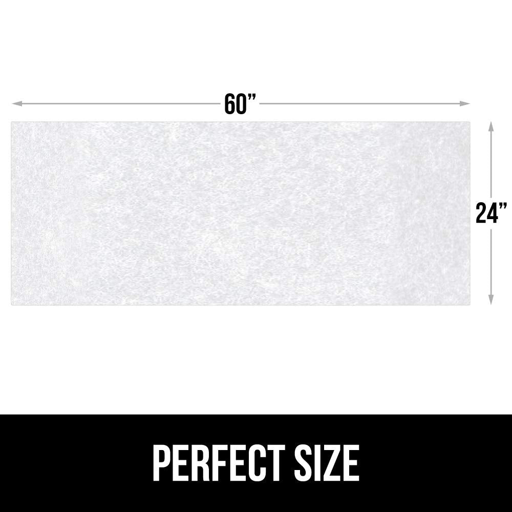 Gorilla Grip LeakGuard, nicht klebende Unterspülmatte für Küchenschränke, 24 x 40, wasserdichte, schnell trocknende Regaleinlage, langlebige, saugfähige Filzmatten für Badezimmerwaschbecken, Schränke, Kommoden, Damast, Taupe-Creme