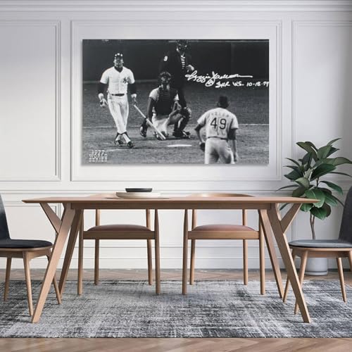 CENSO Reggie Jackson Baseball Canvas Poster Wall Art 12x18inch(30x45cm) Living Room Bedroom Office Kitchen Dining Room Bathroom