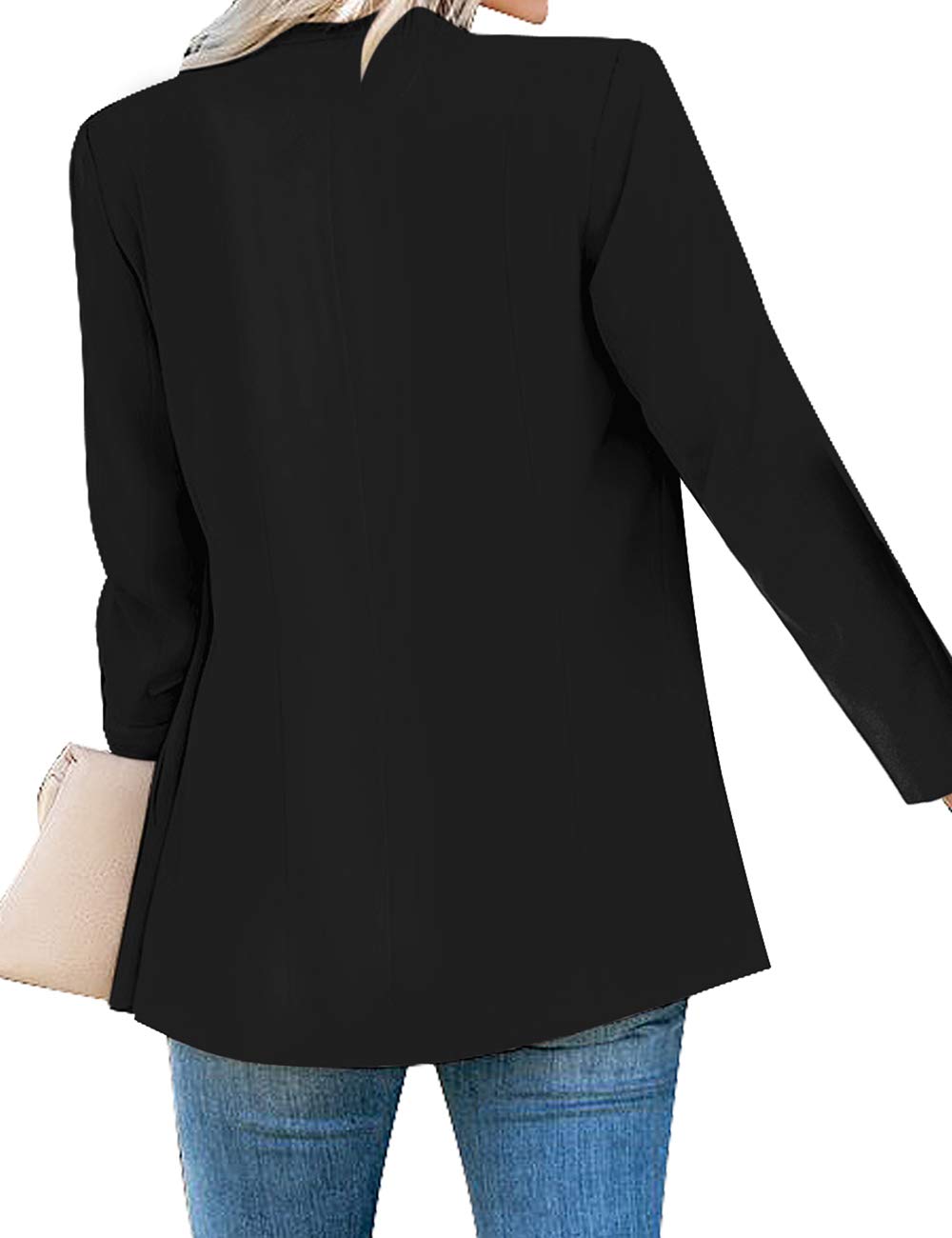 GRAPENT Damen Blazer mit offener Vorderseite, Business, Freizeit, Taschen, für die Arbeit im Büro