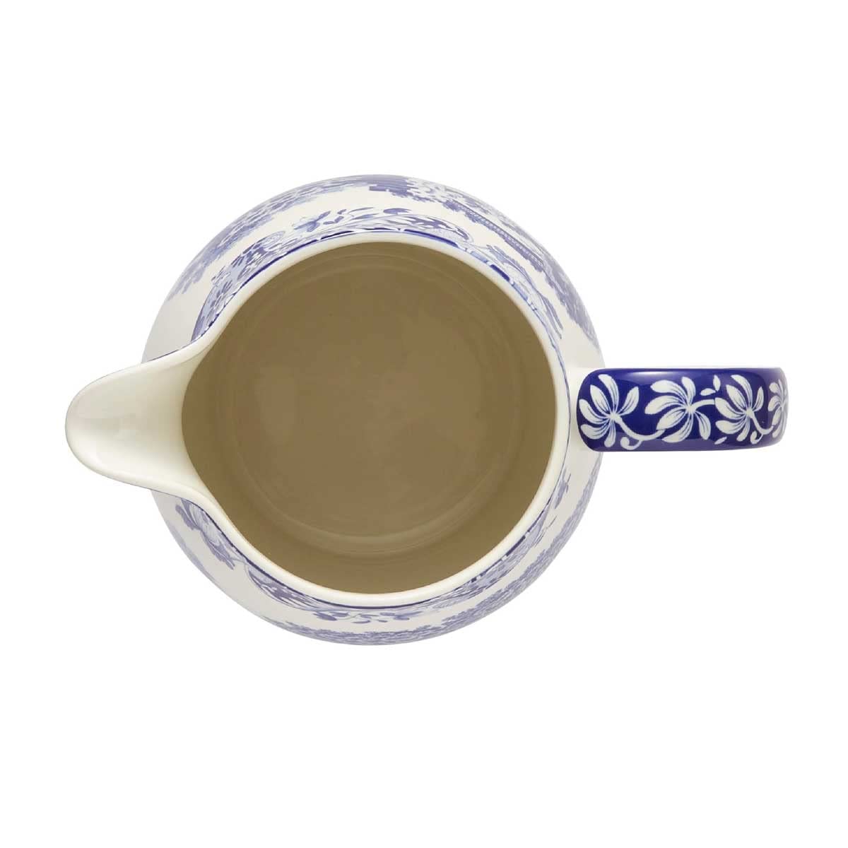 Blauer italienischer Krug von Spode | 3,5 Pint Fassungsvermögen | Wohndekor für Kaminsims oder Tafelaufsatz | Verwendung als Wasserkrug oder Blumenvase | Aus feinem Porzellan | Spülmaschinenfest