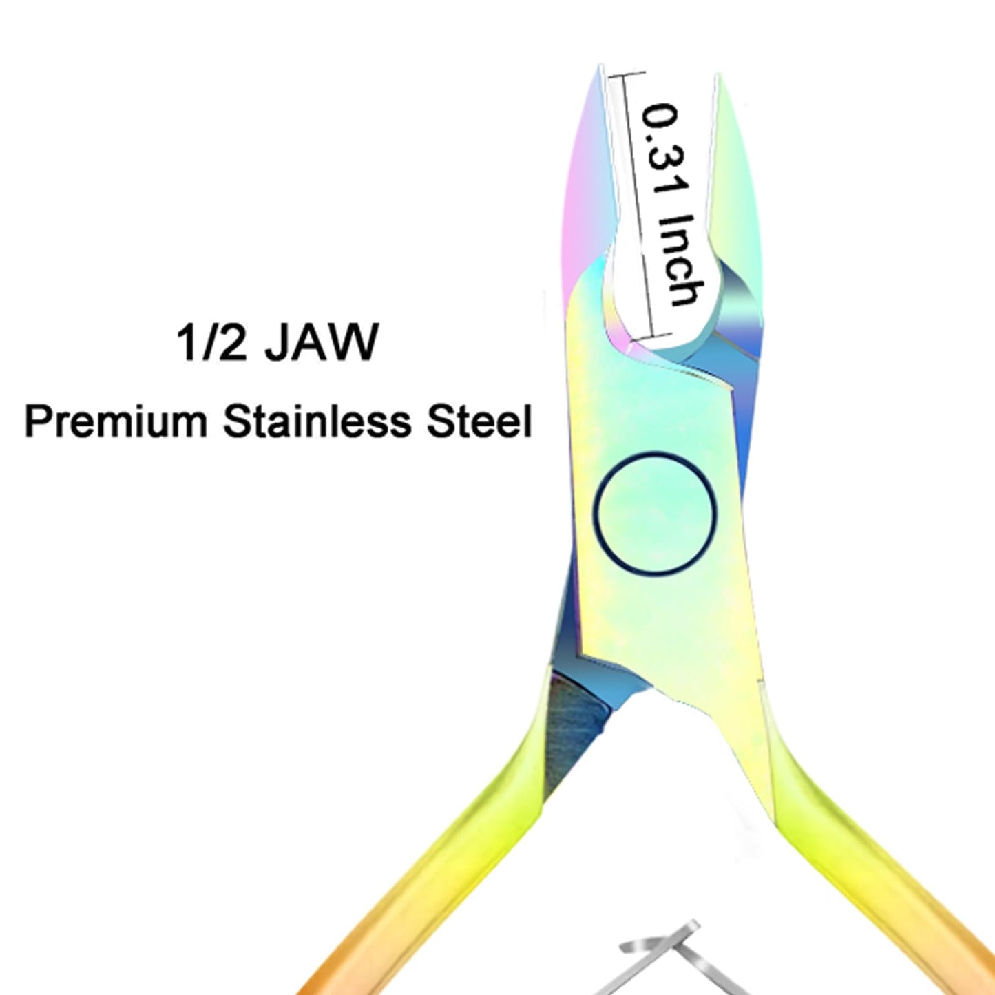 3-Piece Rainbow Cuticle Care Kit – Precision Trimmer, Dual-Head Pusher & Scraper | Surgical-Grade Stainless Steel