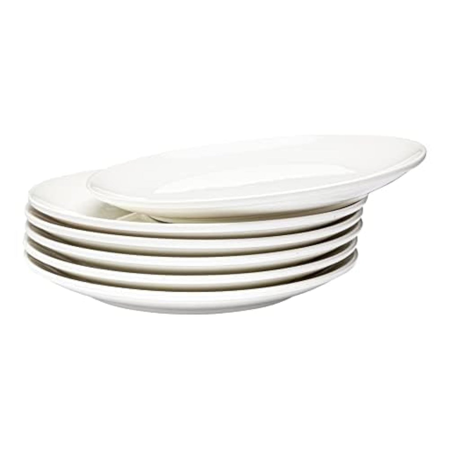 Vikko Ceramic Dinner Plates – Stackable White Plates